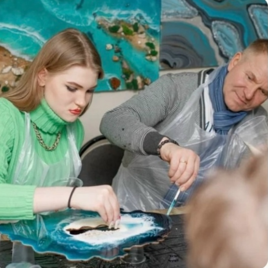 Мастер-класс «Жеода» 60*40 см