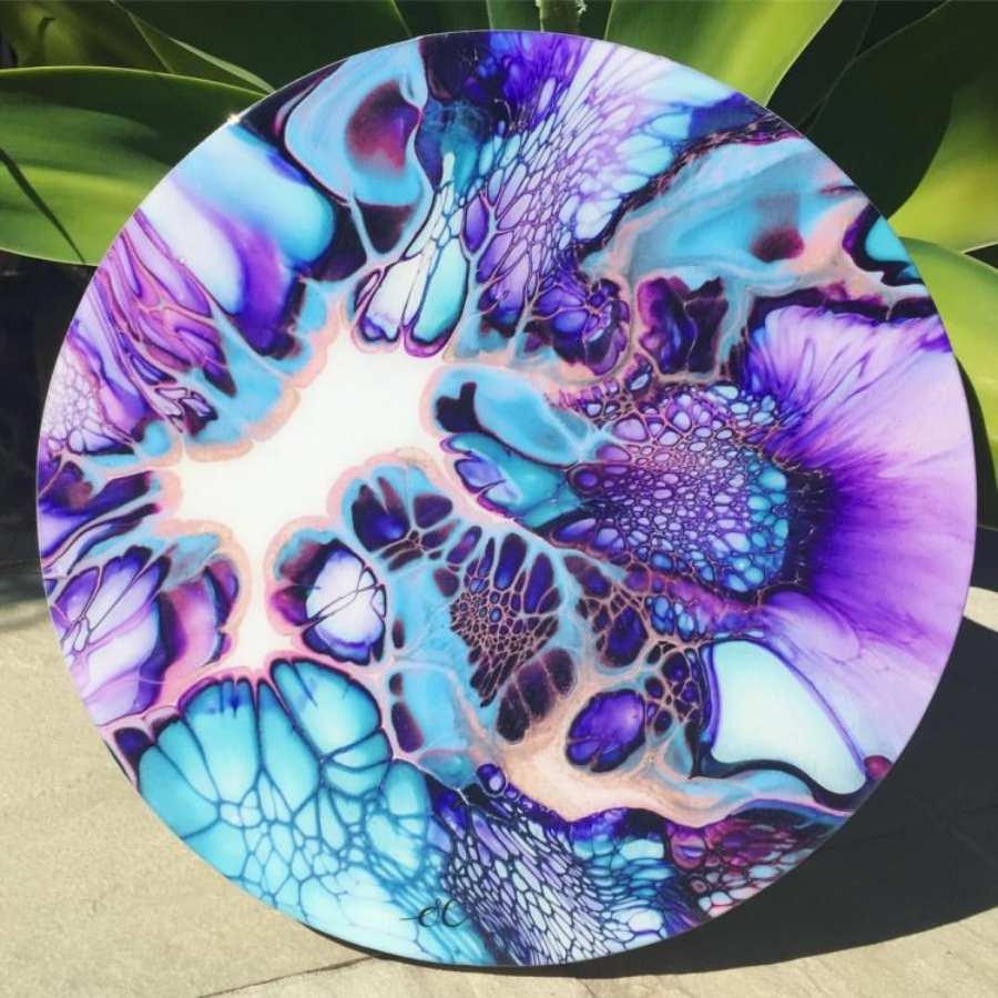 Мастер-класс "Флюид-арт" 35 см для двоих