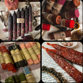 Мастер класс по созданию свечи "Свечи на удачу/аффирмации" 3 шт