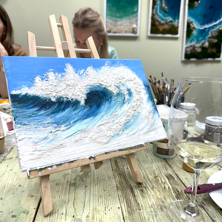 Мастер-класс текстурная картина 30х20