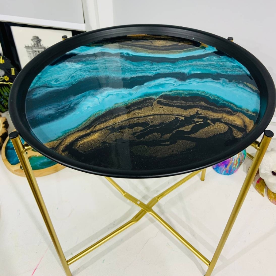 Мастер-класс «Журнальный столик» (черный) 47 см