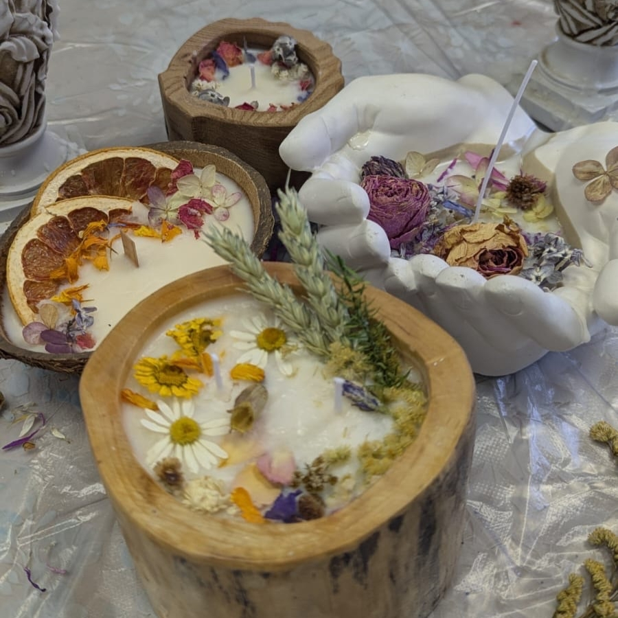 Мастер-класс "Свеча в дереве" 