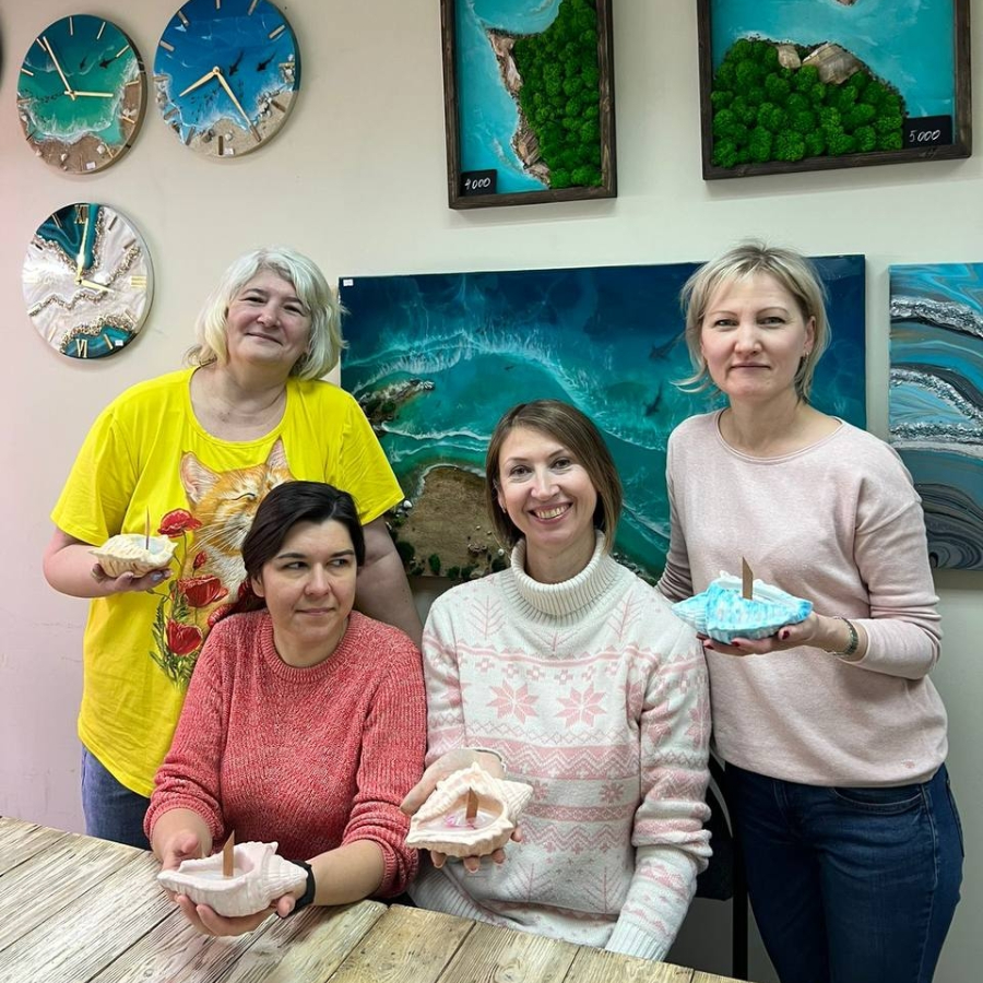 Мастер-класс по аромасвечам "Кашпо-ракушка" 18 см