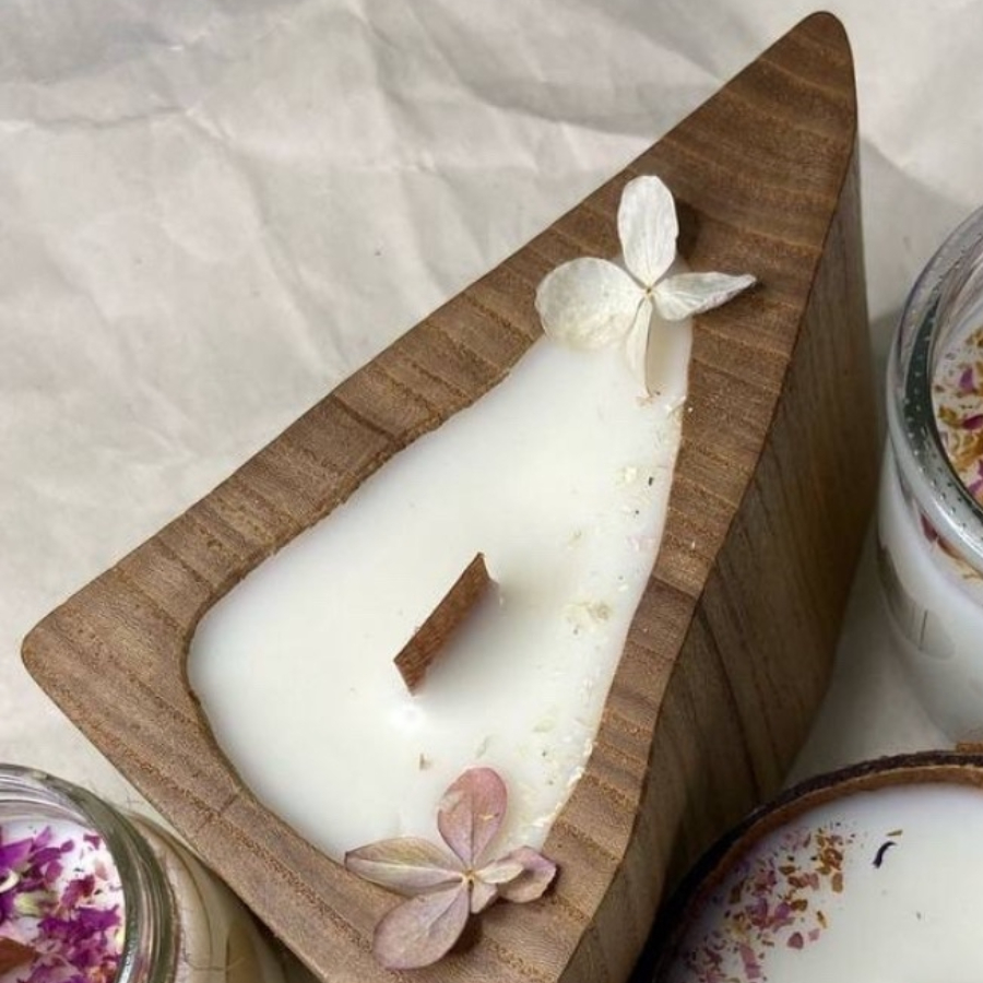 Мастер-класс "Свеча в дереве" 