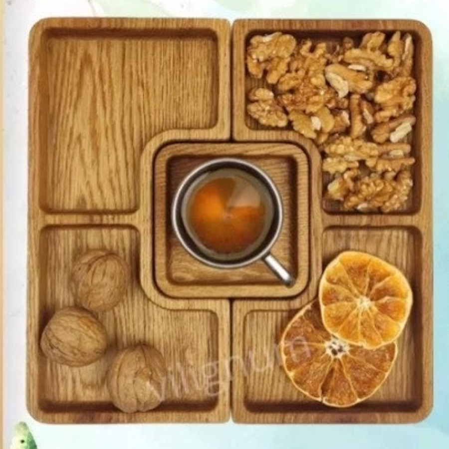 Мастер-класс «Деревянные менажницы с сухоцветами» (квадрат 30 см)