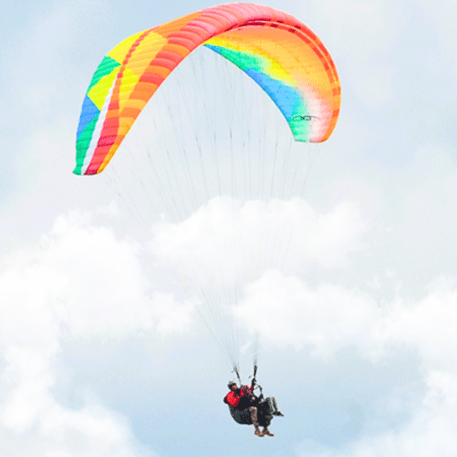 Полет на параплане в тандеме с инструктором