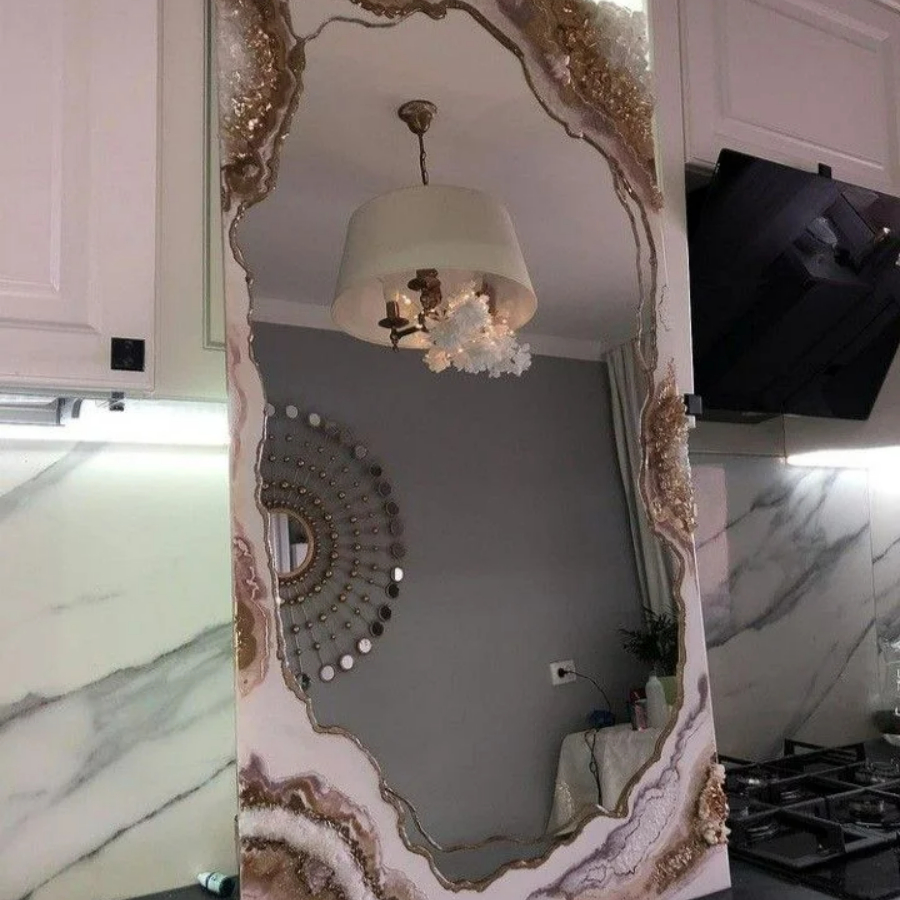 Индивидуальный мастер класс по эпоксидной смоле (Зеркало 40/60 см)