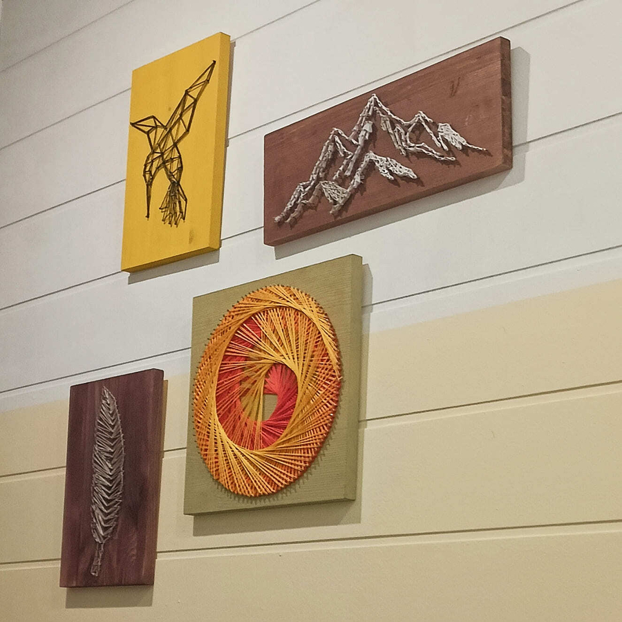 Мастер-класс Панно в технике Стринг арт для двоих