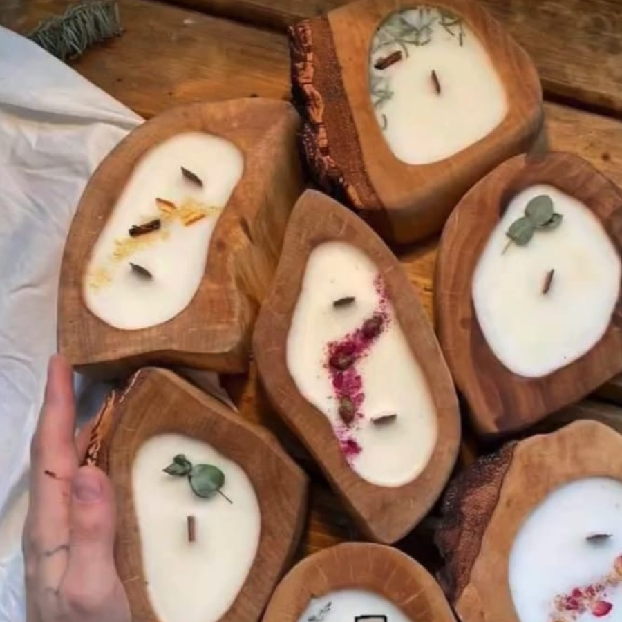 Мастер-класс "Свеча в дереве" для двоих