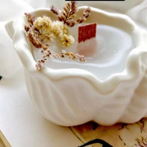 Мастер-класс по аромасвечам "Кашпо-ракушка" 18 см для двоих