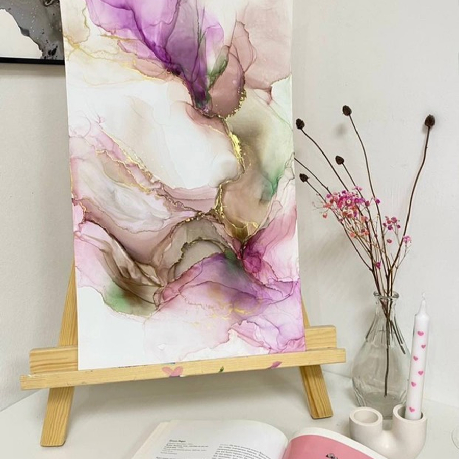 Мастер-класс по алкогольным чернилам