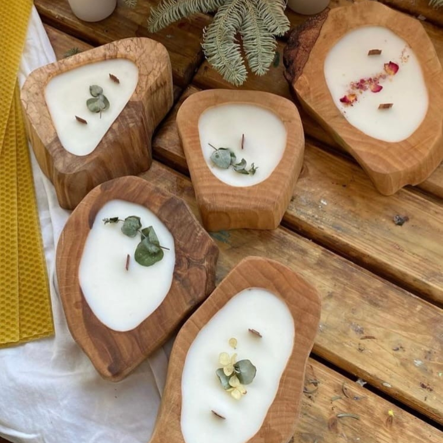 Мастер-класс "Свеча в дереве" 