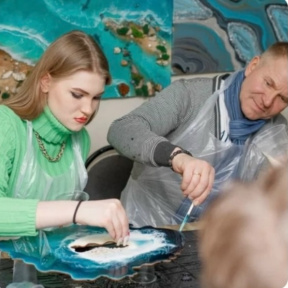 Мастер-класс «Жеода» 50*40 см