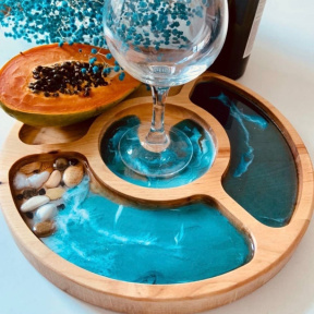 Мастер-класс «Деревянные менажницы» (квадрат 30 см) для двоих