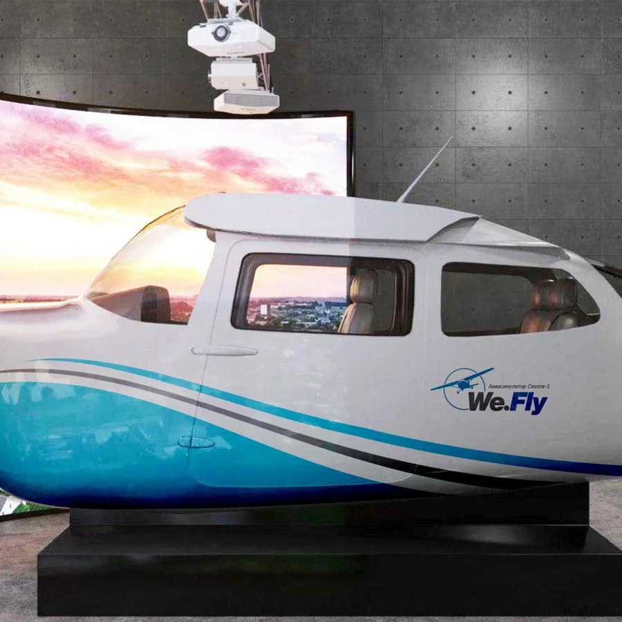 Полет на авиатренажере Cessna 172
