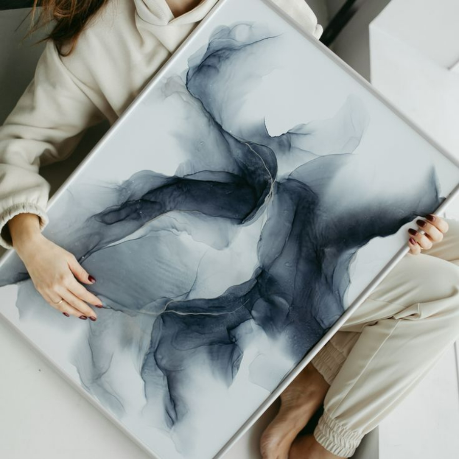 Мастер-класс в технике "INK ART" 30 см для двоих