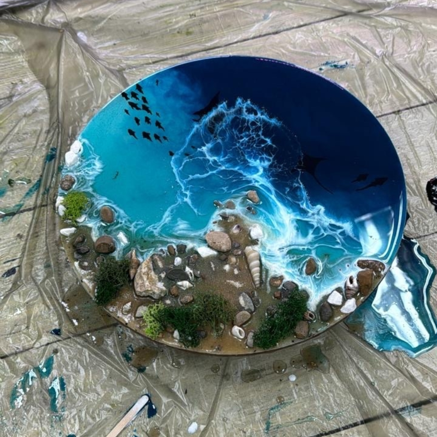 Мастер-класс «Море» 35 см для двоих