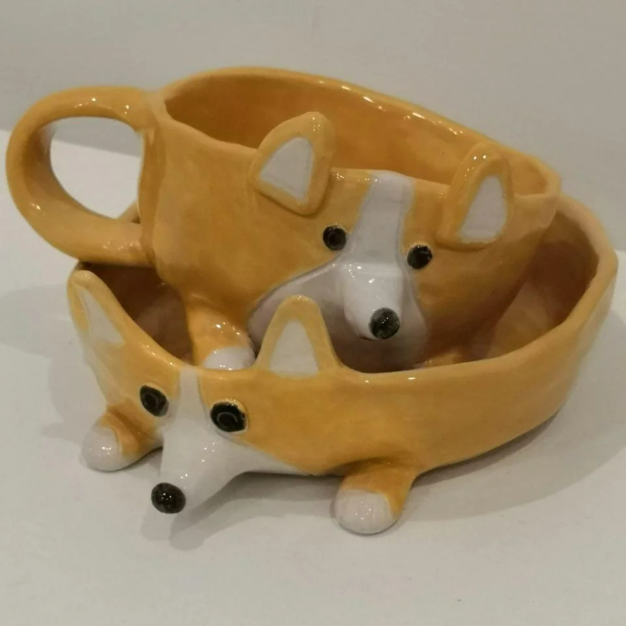 Детский мастер-класс "Гончарное дело" Кружка – зверушка (мишка, ёжик, котик)