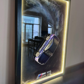 Мастер-класс "Автомобили с подсветкой" 50*40 см для двоих