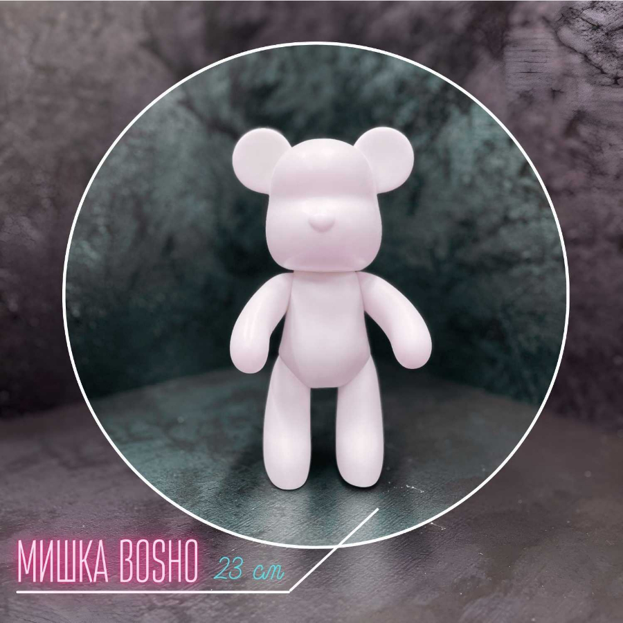 Мастер класс акриловой/фюид-арт росписи гипсовых медведей Bosho 23 см