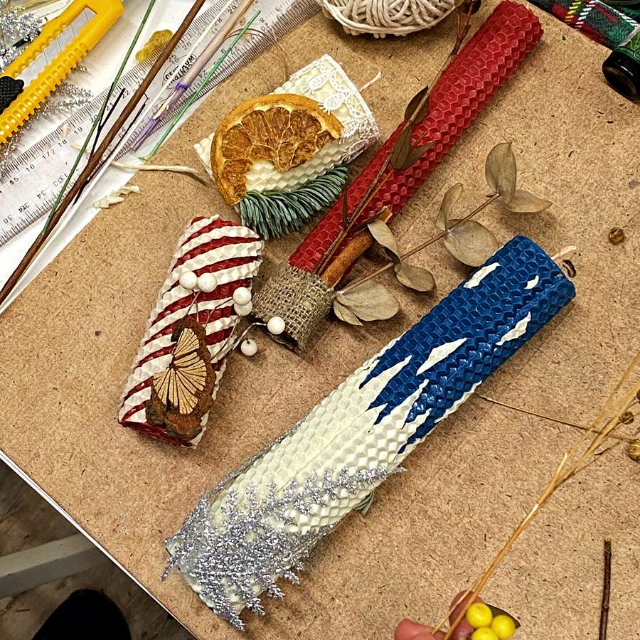 Мастер-класс медовые свечи для двоих