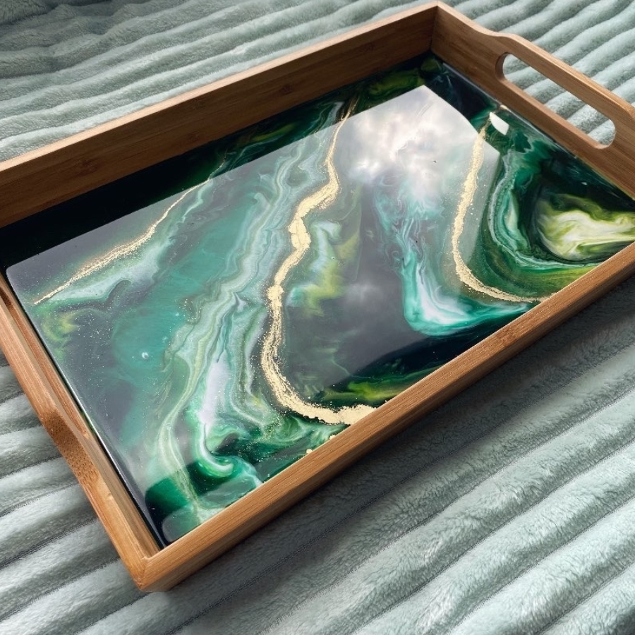 Мастер-класс «Поднос» 30*20 см для двоих