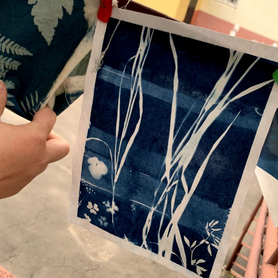 Мастер-класс Цианотипия для компании