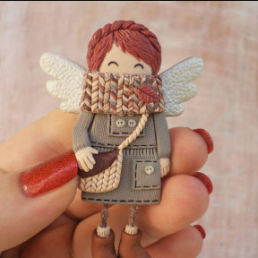 Индивидуальный мастер класс/ свидание по созданию броши из полимерной глины