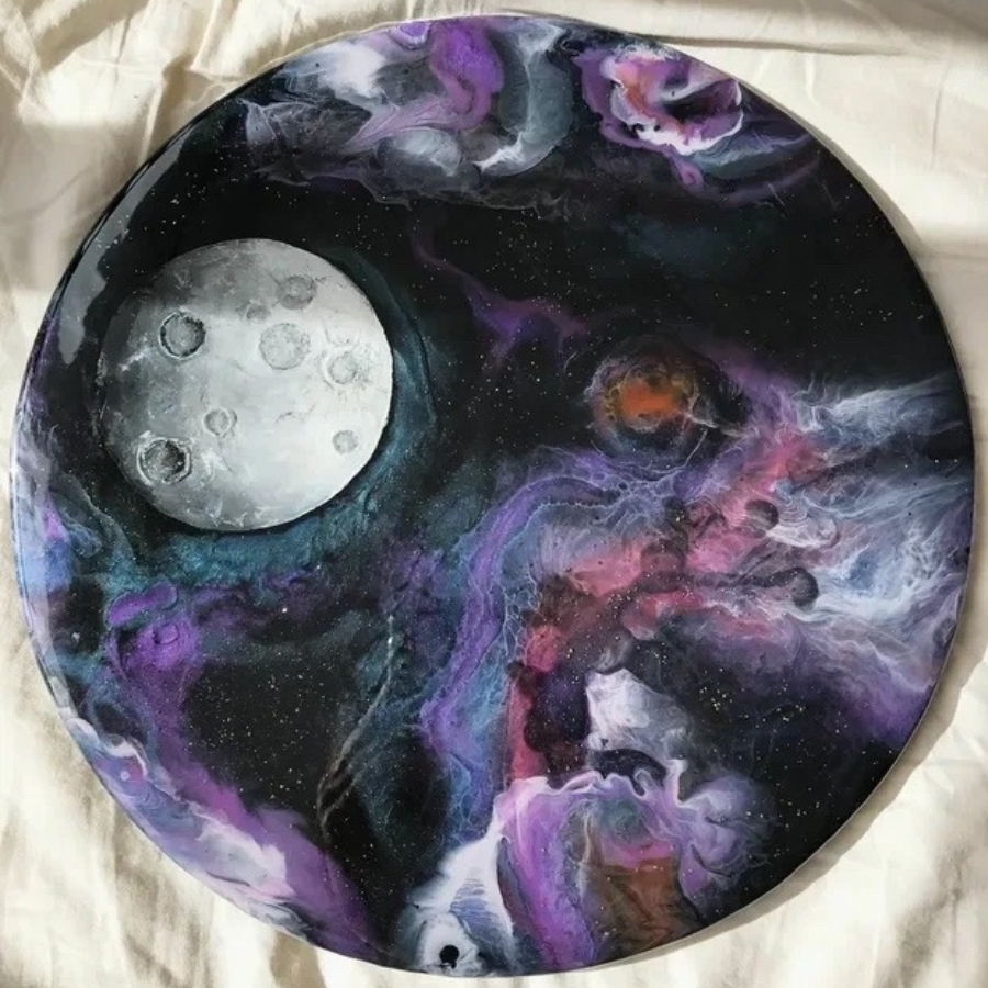 Мастер-класс «Космос» на круглом панно 50 см для двоих