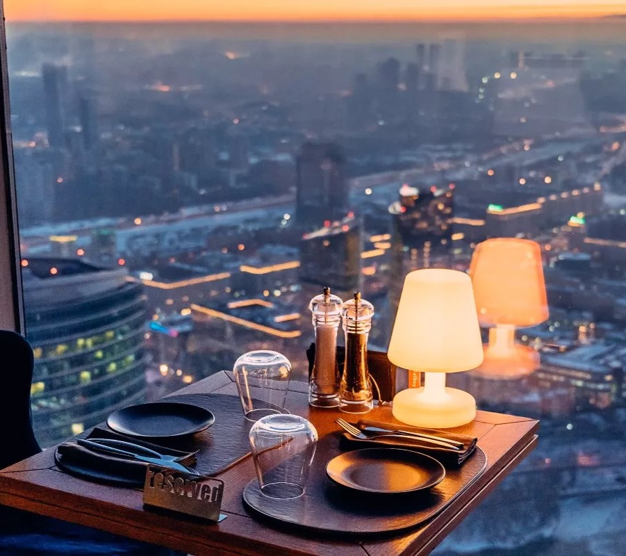 Романтический ужин на двоих на самой высокой смотровой площадке Европы PANORAMA360 