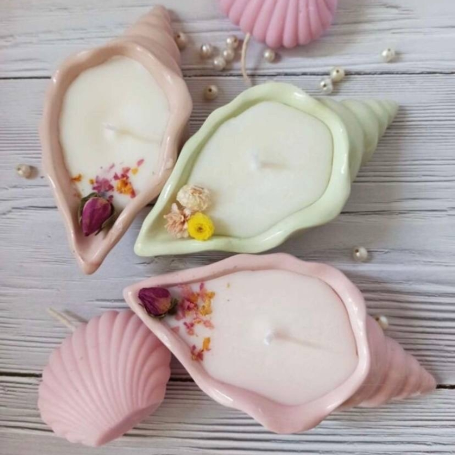 Мастер-класс по аромасвечам "Кашпо-ракушка" 18 см для двоих