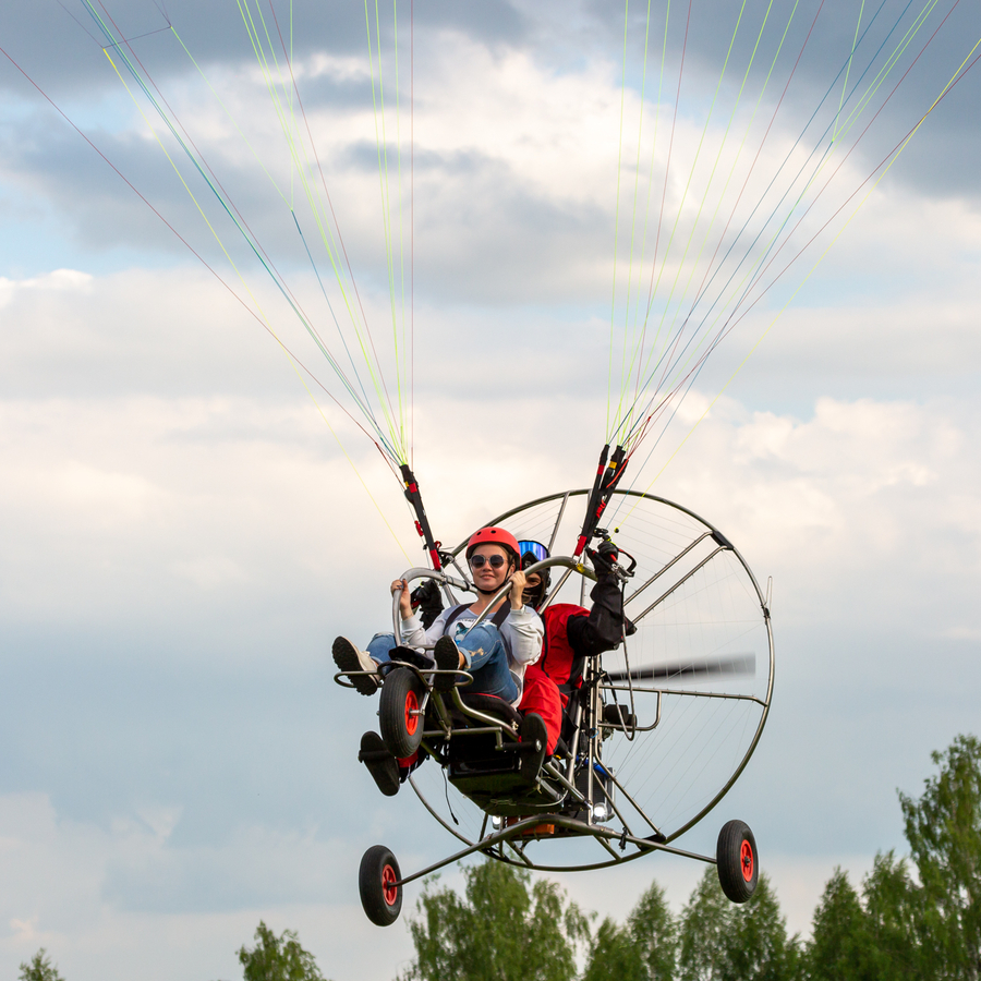 Полет на Паралете (15 минут)