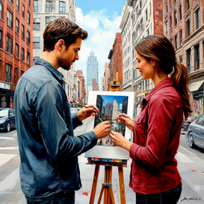 Мастер-класс «Свидание у мольберта» Romantic +