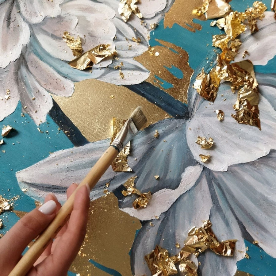 Мастер-класс по интерьерной живописи (холст на картоне 40*30 см)