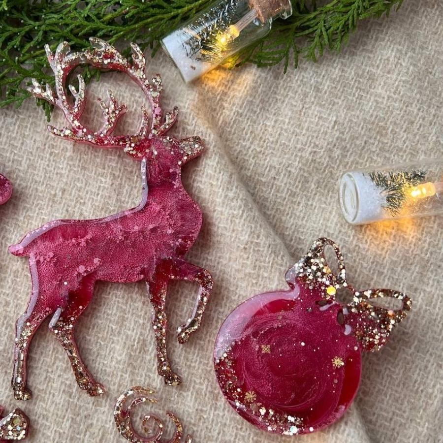 Мастер-класс «Елочные игрушки» 3 штуки для двоих