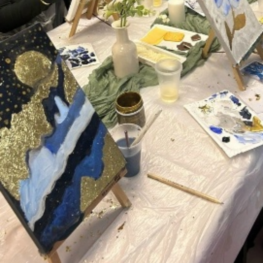 Мастер-класс по интерьерной живописи (холст на картоне 50*40 см)