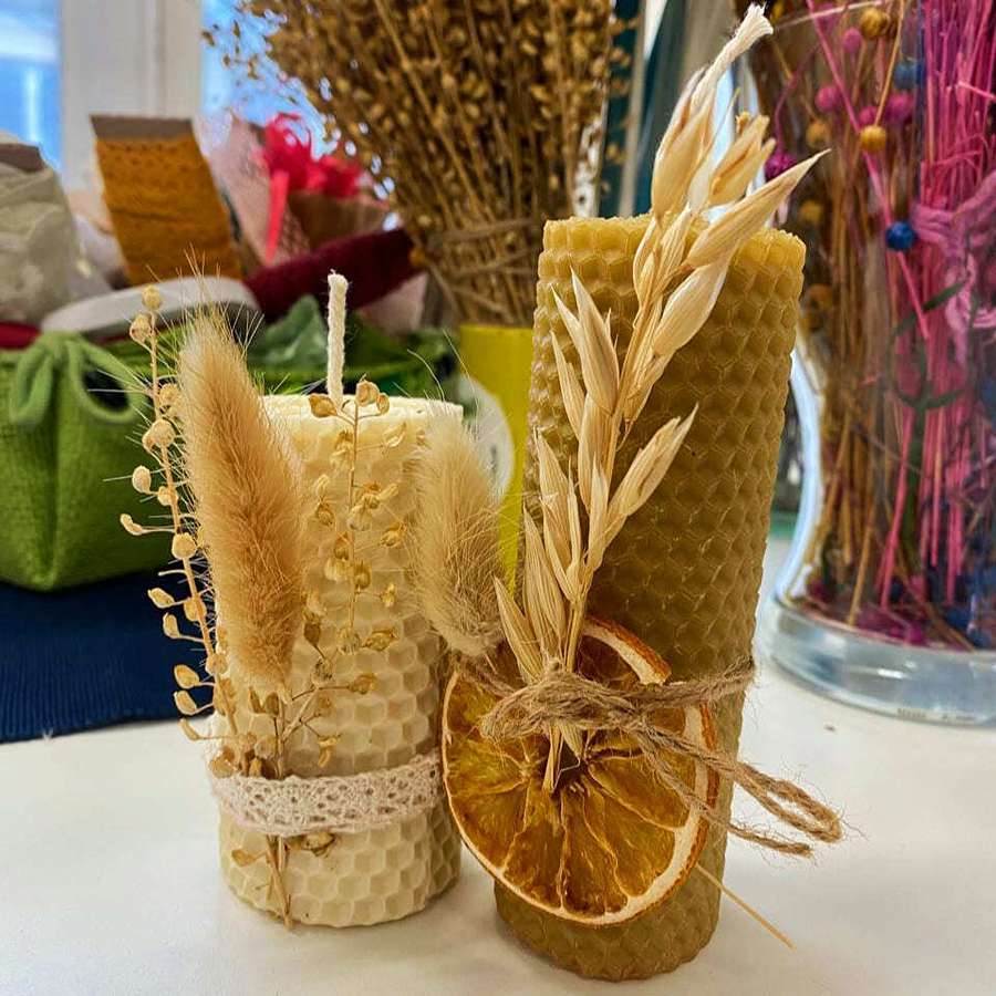 Мастер-класс медовые свечи