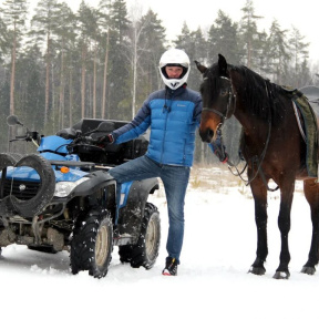 Прогулка на квадроцикле 30 минут + Прогулка на лошади 1 час